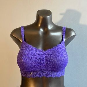Purple Lace La Senza Bandeau Bra Large